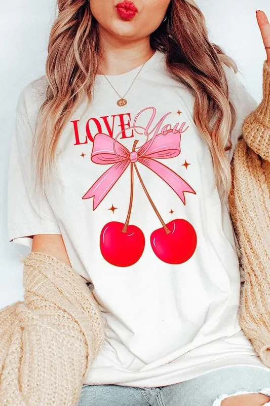 Love You Cherries Graphic Tee (19 Colors)