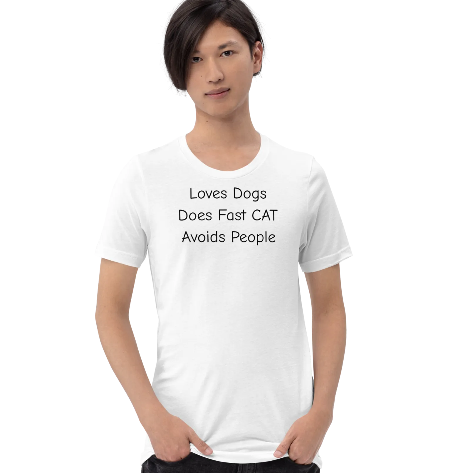 Loves Dogs Does Fast CAT T-Shirts - Light