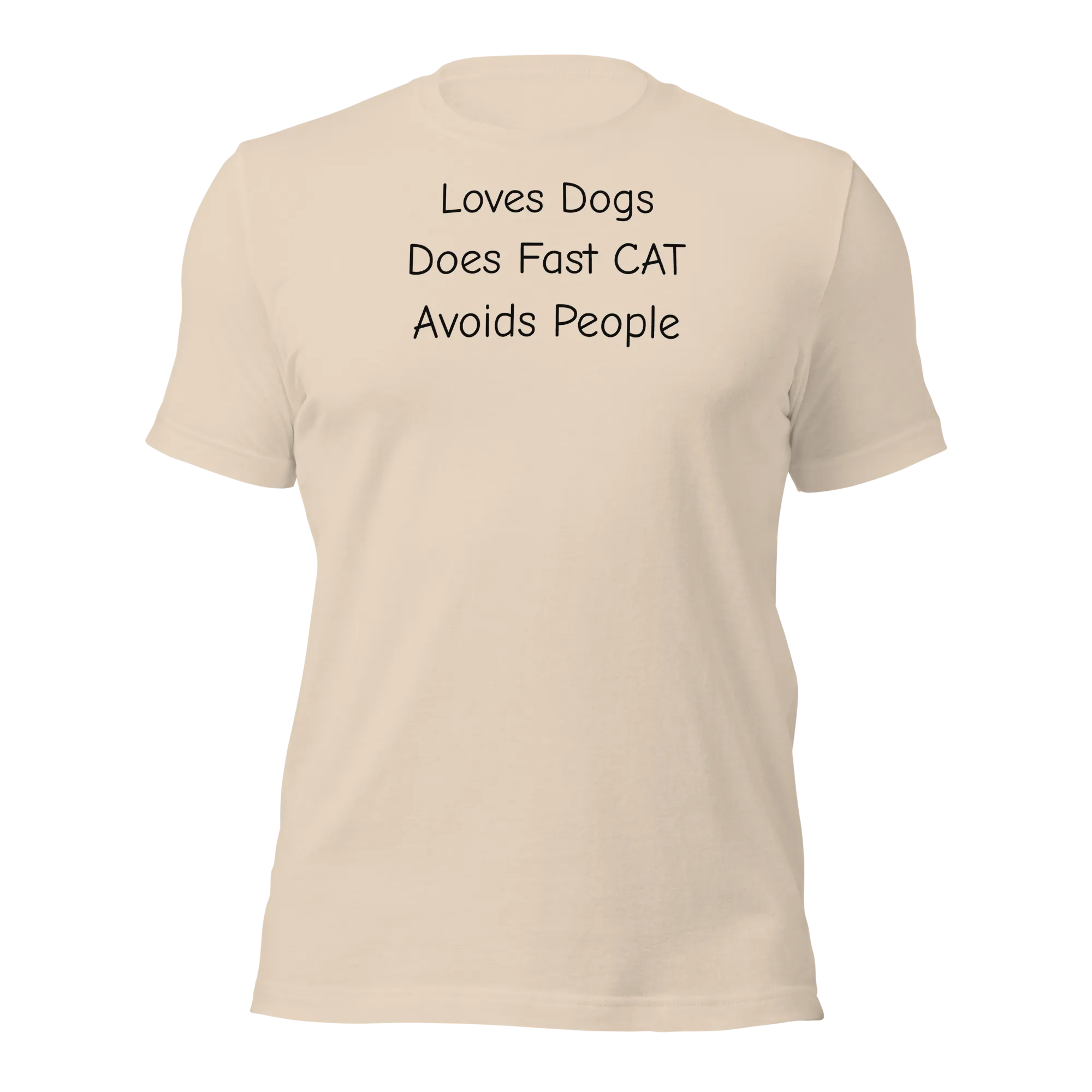 Loves Dogs Does Fast CAT T-Shirts - Light