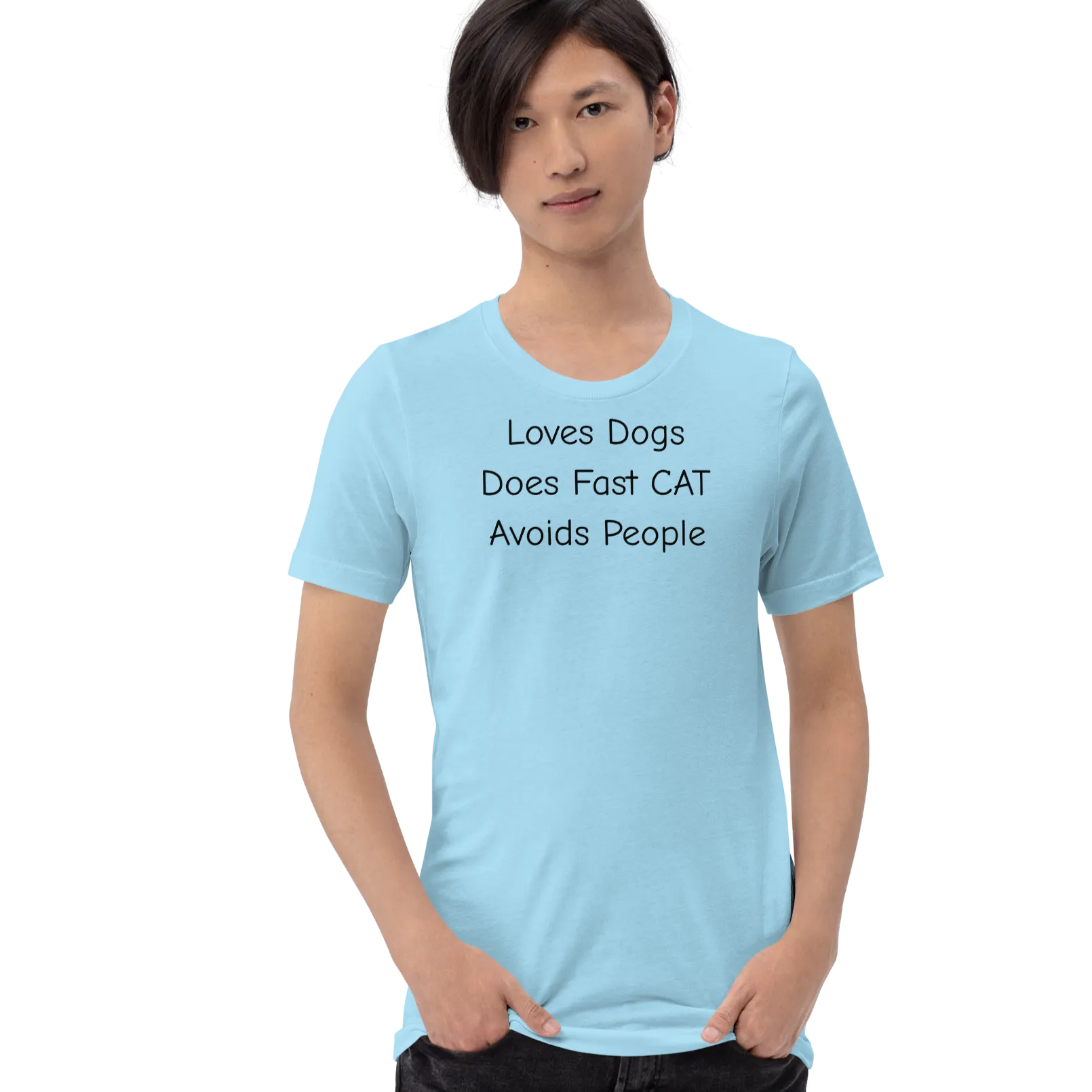 Loves Dogs Does Fast CAT T-Shirts - Light