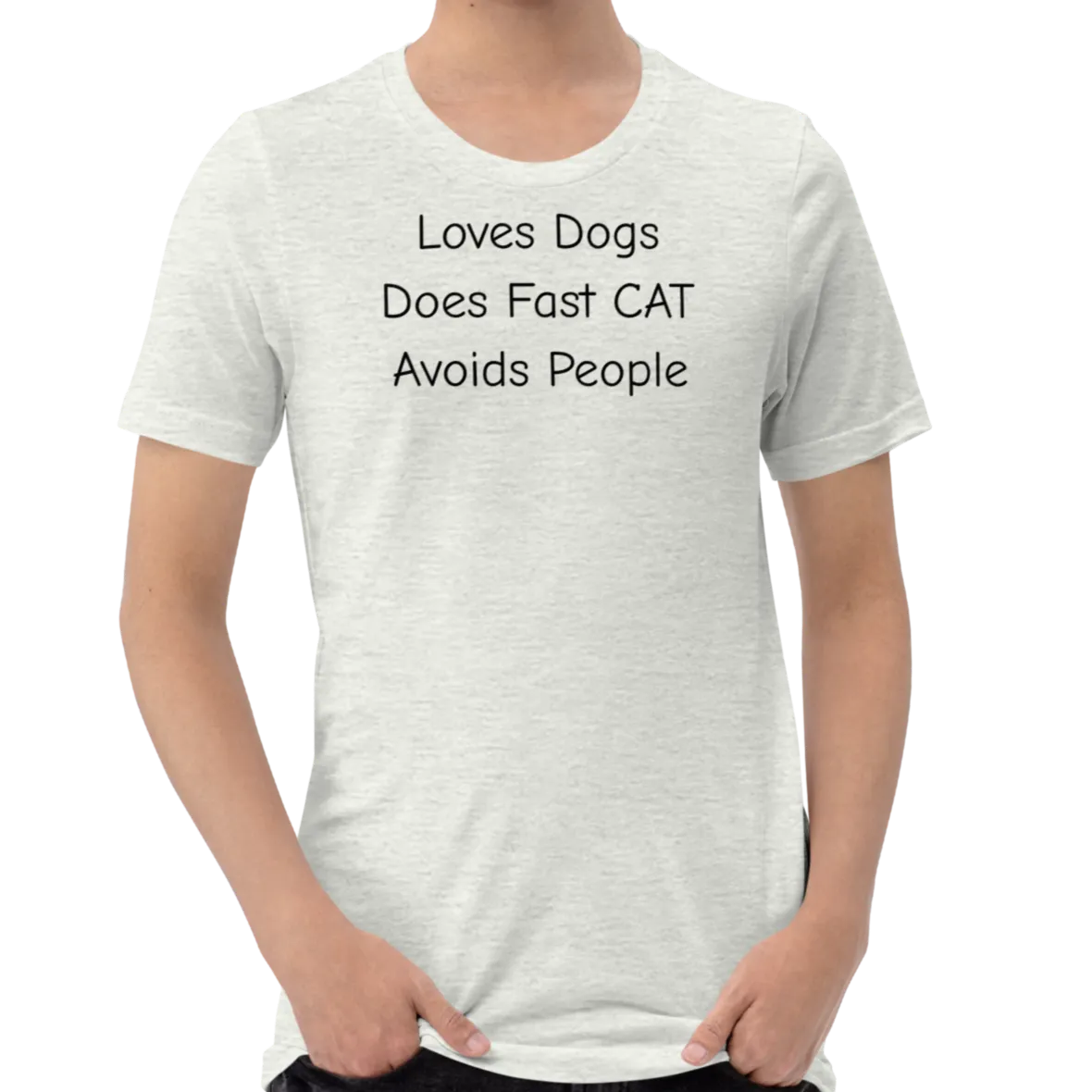 Loves Dogs Does Fast CAT T-Shirts - Light