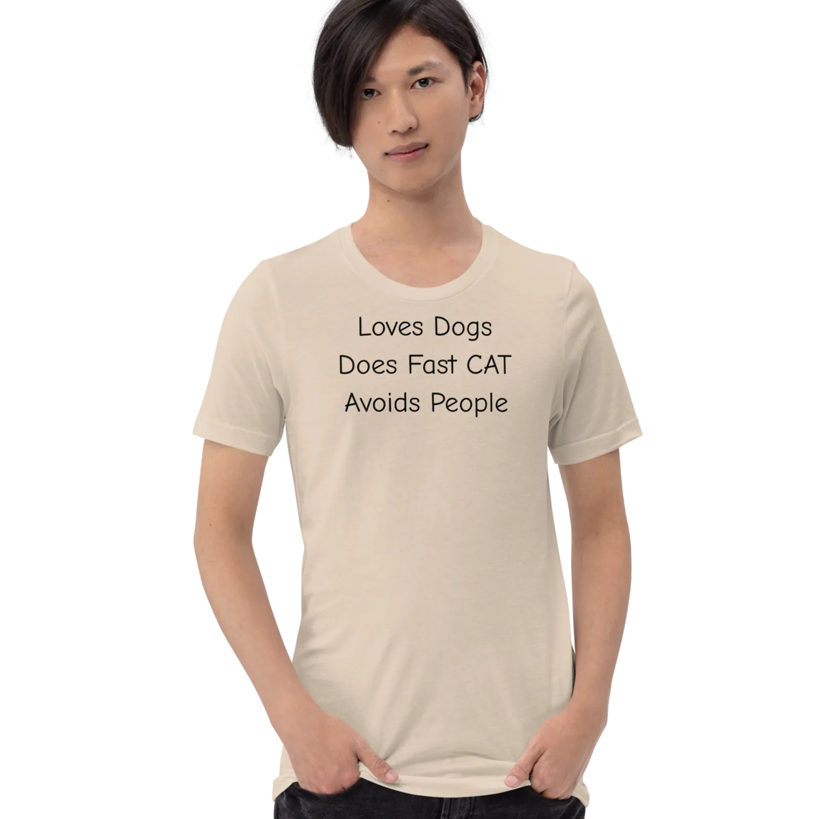 Loves Dogs Does Fast CAT T-Shirts - Light