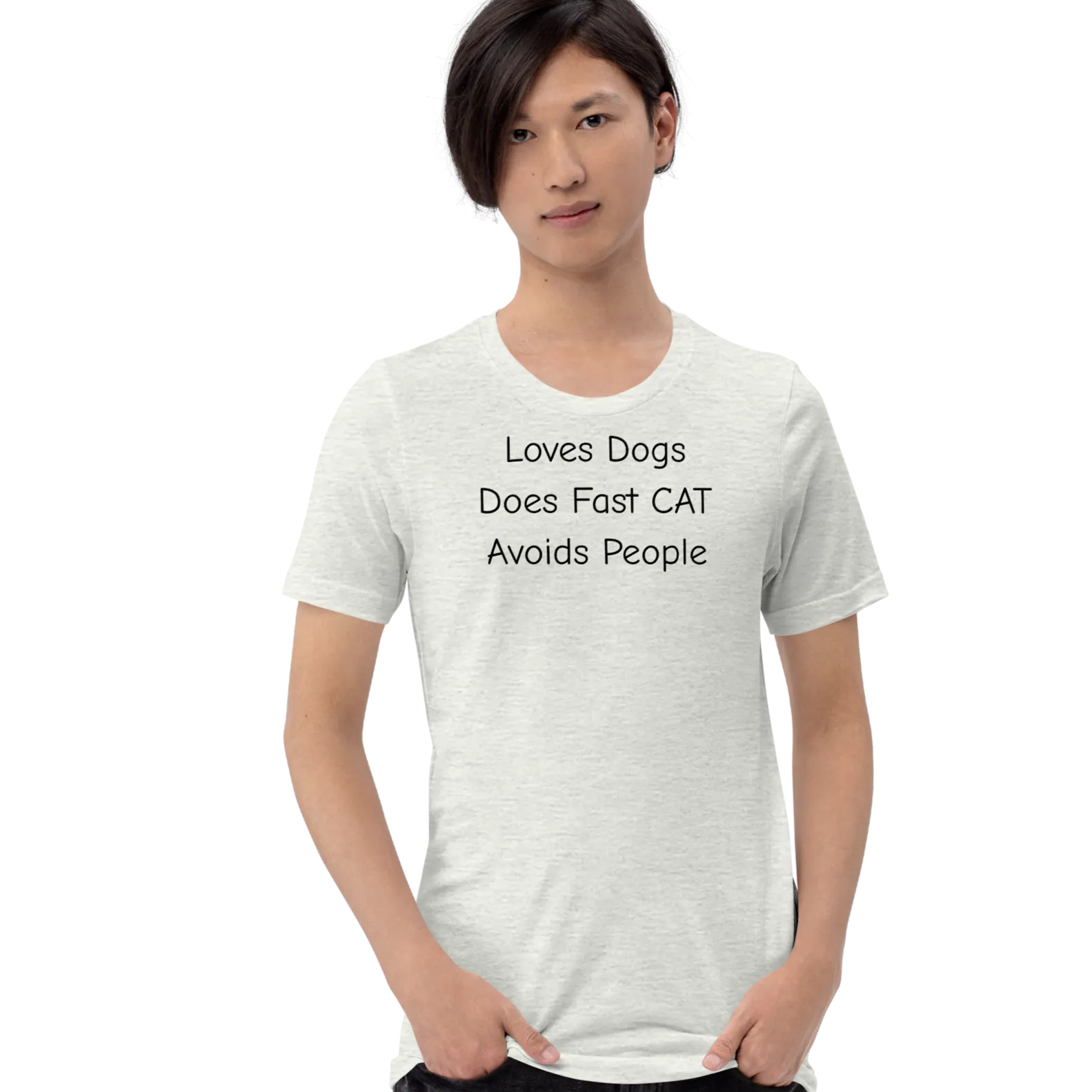Loves Dogs Does Fast CAT T-Shirts - Light