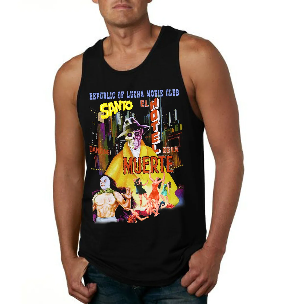 Lucha Movie Club: "EL HOTEL DE LA MUERTE" t-shirt