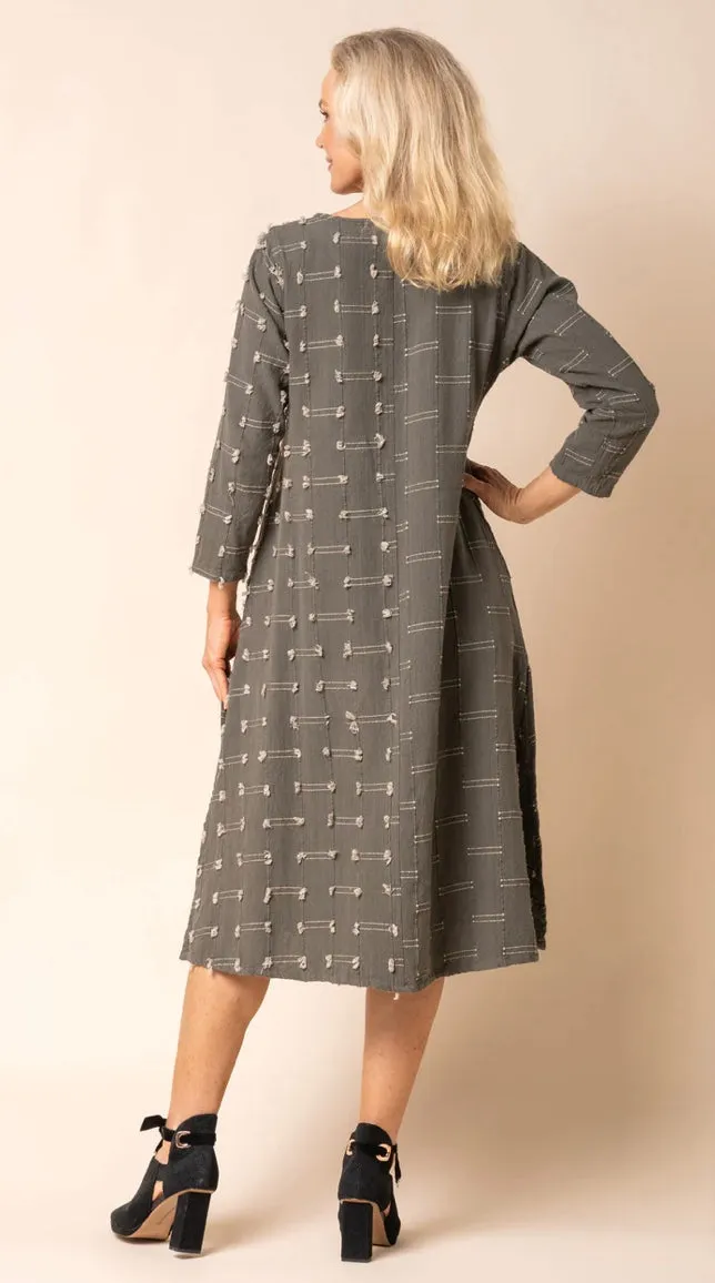 Luella Cotton dress In Khaki Onyx