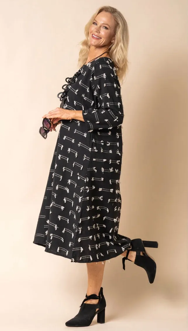 Luella Cotton dress In Khaki Onyx