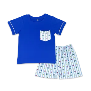 Lullaby Set - Charlie Short Set Royal/Snips Snails