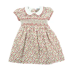 Lulu Bebe Rose Smocked Tie Back Dress