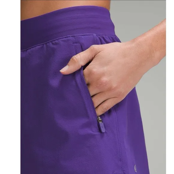 Lululemon License to Train High-Rise Short 4&quot;Petrol Purple Size 6