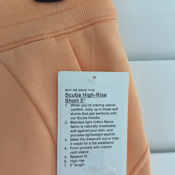 Lululemon Scuba High-Rise 5” short