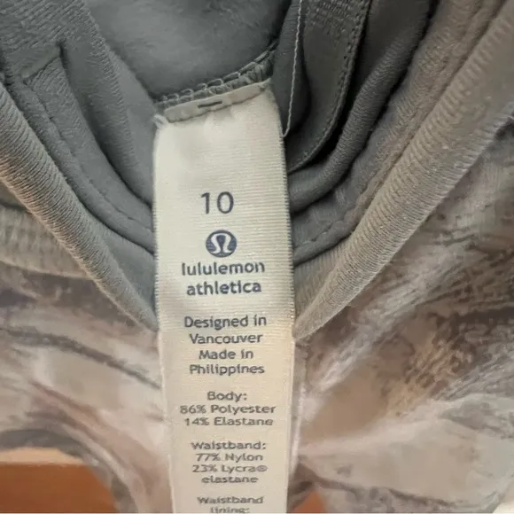 Lululemon Speed Short 2.5&quot; Breeze By White Light Cast size 10 women's