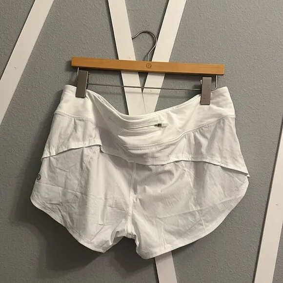 Lululemon Speed Up Short 2.5&quot; White‎ size 12 NWT shorts