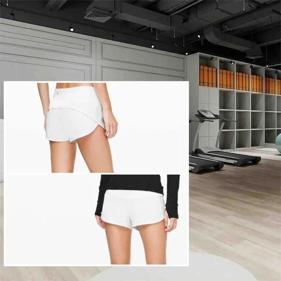 Lululemon Speed Up Short 2.5&quot; White‎ size 12 NWT shorts