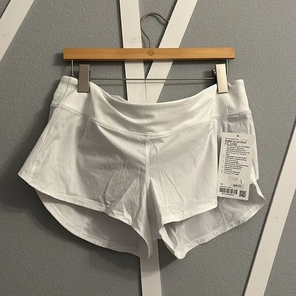 Lululemon Speed Up Short 2.5&quot; White‎ size 12 NWT shorts