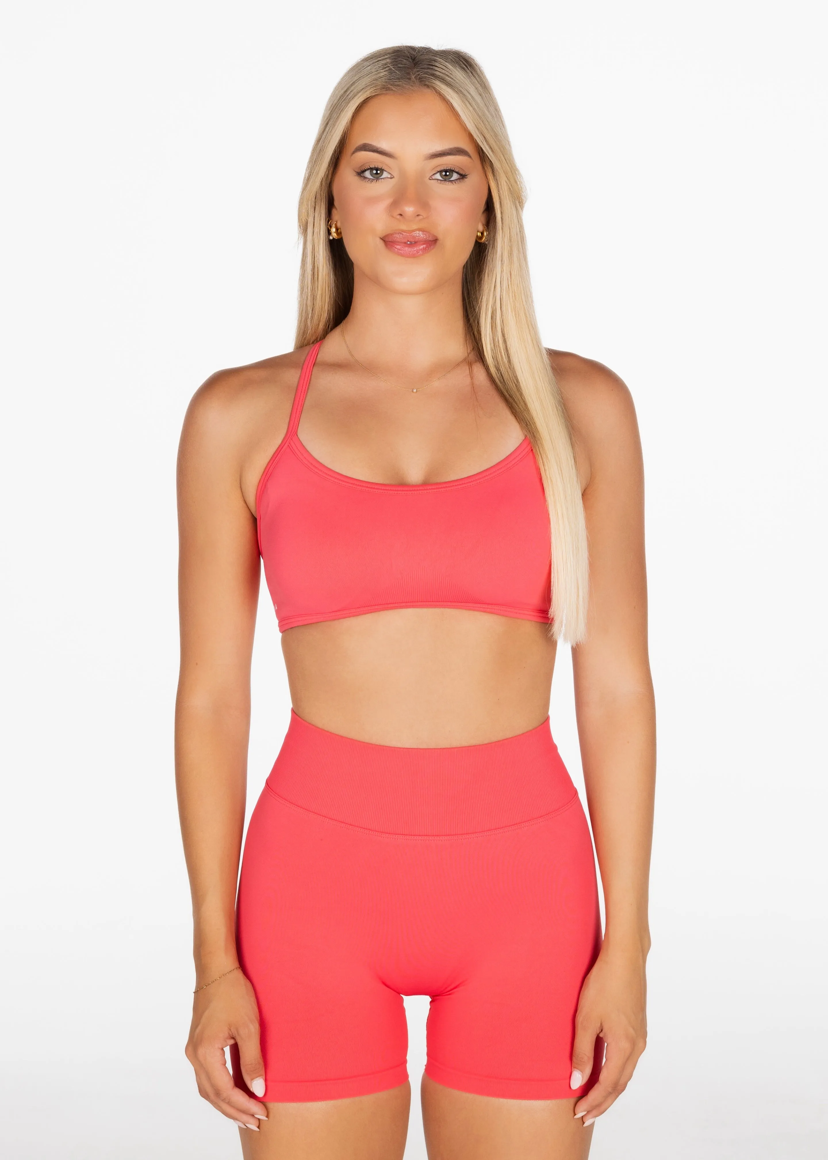 Lycra Seamless Short 4.5" - Coral