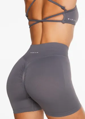 Lycra Seamless Short 4.5" - Smoke Grey