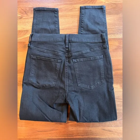 Madewell 10&quot; High-Rise Skinny Jeans in BLACK Size 28 NWOT