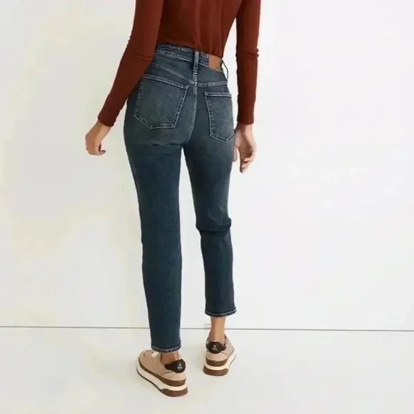 Madewell curvy perfect vintage jeans Armand wash instacozy edition