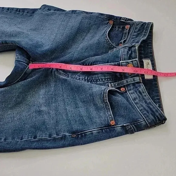 Madewell curvy perfect vintage jeans Armand wash instacozy edition