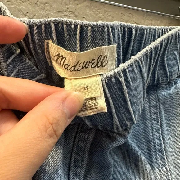 Madewell Denim Easy Pull On Shorts Size Medium