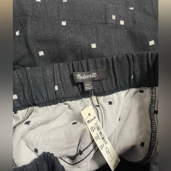 Madewell Jacquard Easy Pull-On Shorts in Square Spot
