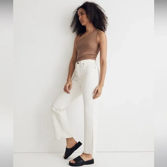 Madewell NWT Perfect Vintage Flare Crop Jeans Sz 28 High Rise in Vintage Canvas