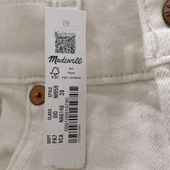 Madewell NWT Perfect Vintage Flare Crop Jeans Sz 28 High Rise in Vintage Canvas