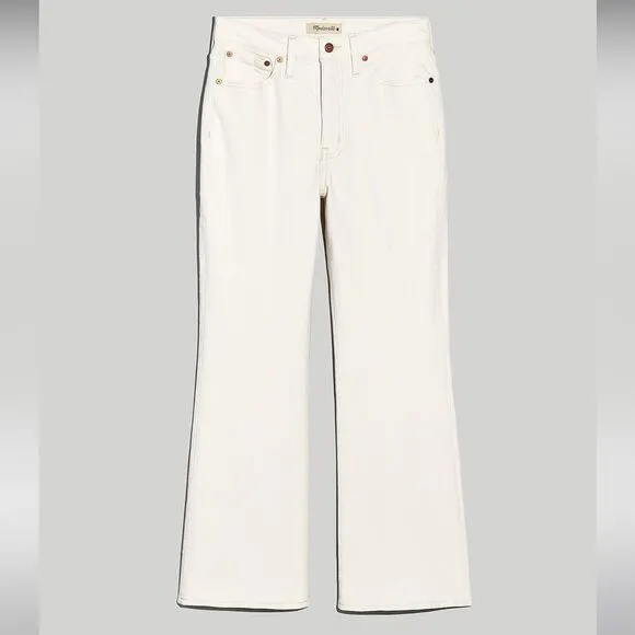 Madewell NWT Perfect Vintage Flare Crop Jeans Sz 28 High Rise in Vintage Canvas