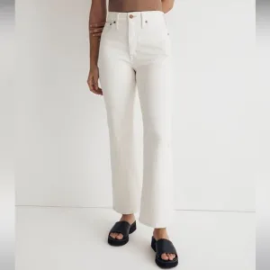 Madewell NWT Perfect Vintage Flare Crop Jeans Sz 28 High Rise in Vintage Canvas