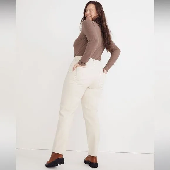 Madewell NWT Perfect Vintage Straight Jean High Rise Vintage Canvas Size 33