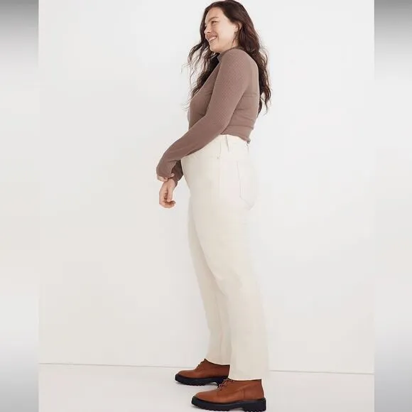 Madewell NWT Perfect Vintage Straight Jean High Rise Vintage Canvas Size 33