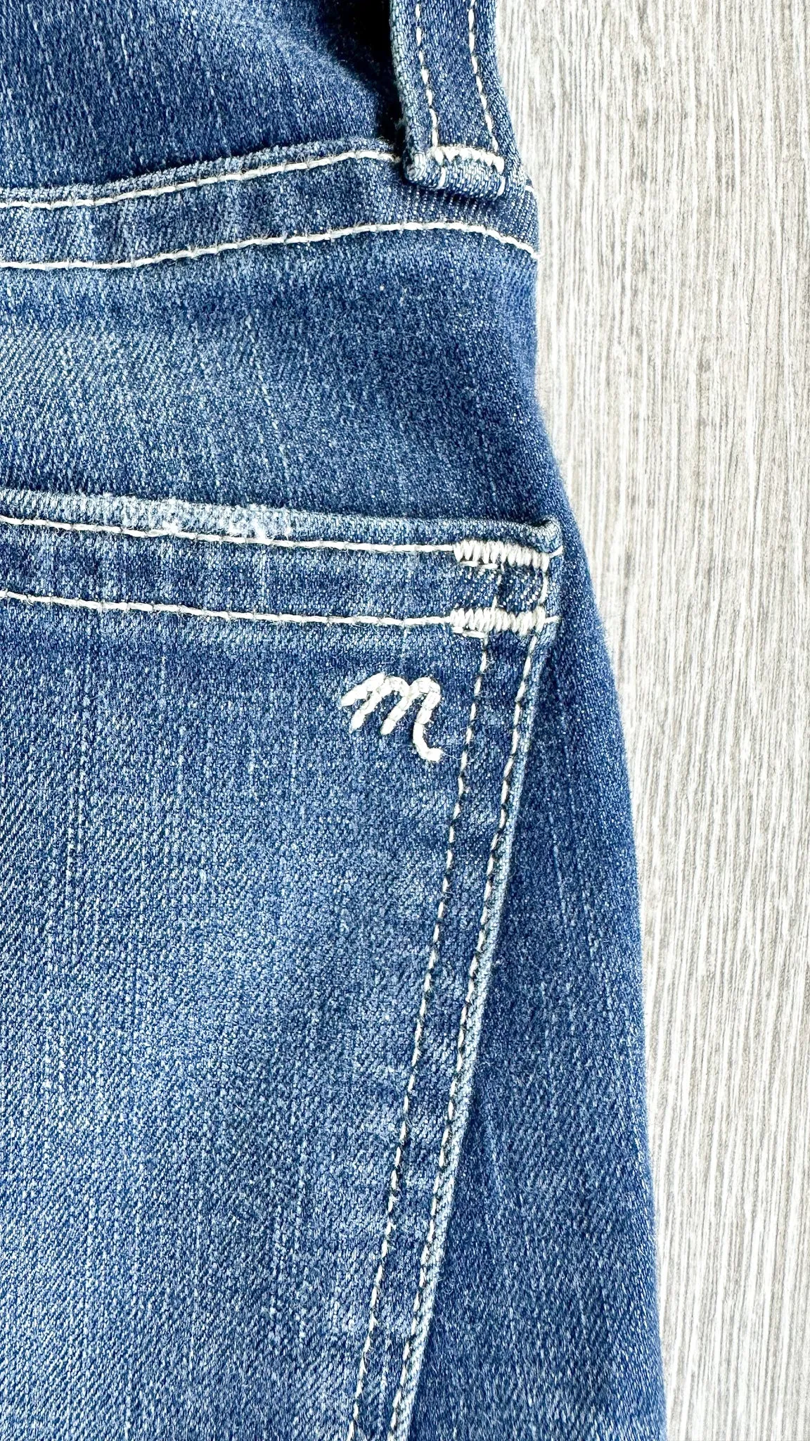 Madewell Slim Straight Denim Jeans Raw Hem Edition