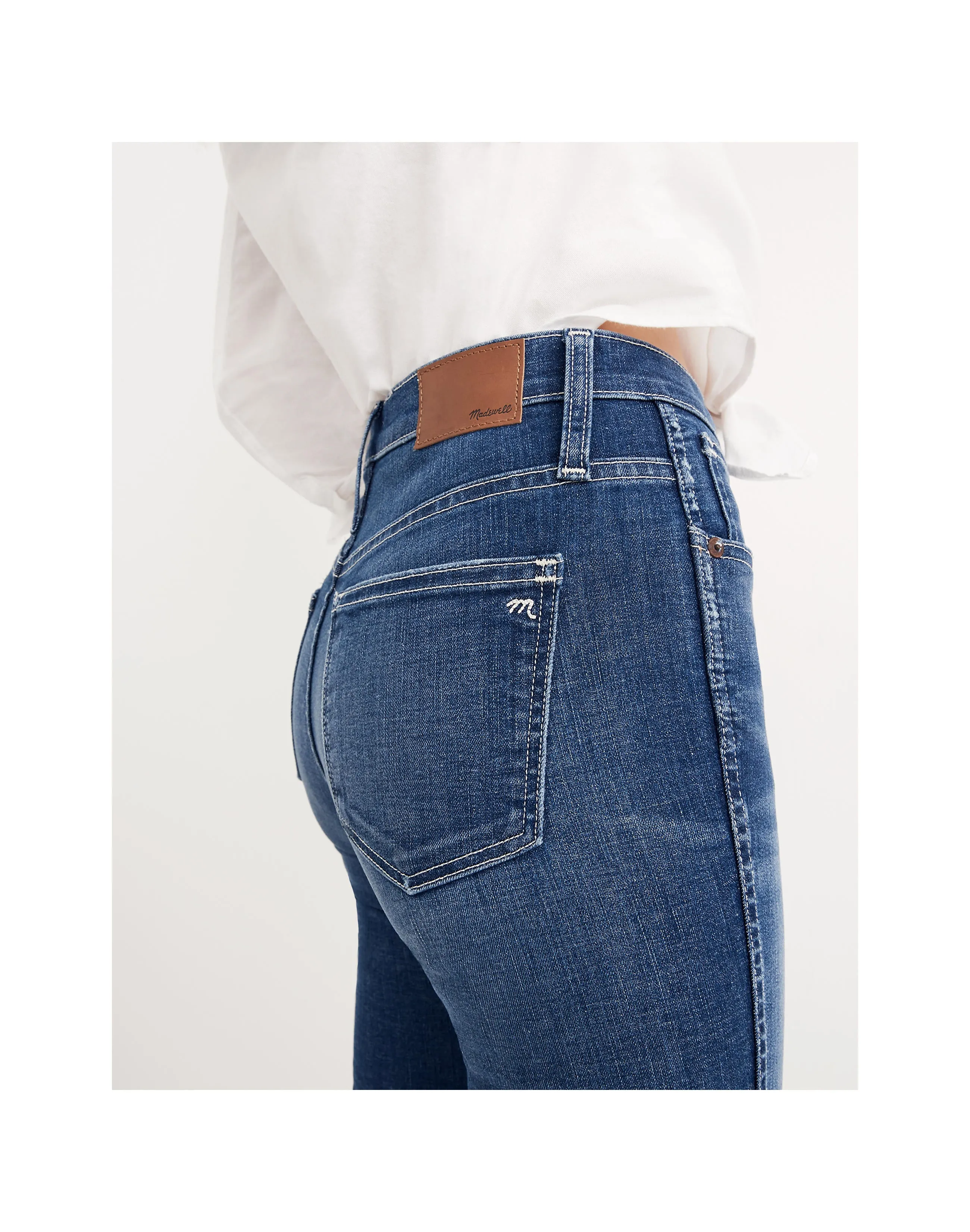 Madewell Slim Straight Denim Jeans Raw Hem Edition