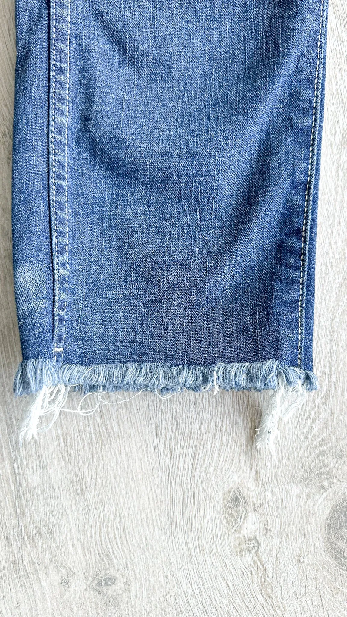Madewell Slim Straight Denim Jeans Raw Hem Edition