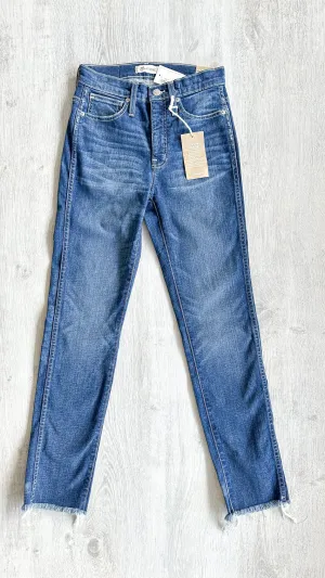 Madewell Slim Straight Denim Jeans Raw Hem Edition