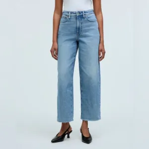 Madewell The Curvy Perfect Vintage Wide-Leg Crop Jeans Size 27 in Altoona Wash