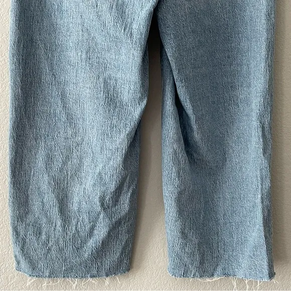 Madewell The Curvy Perfect Vintage Wide-Leg Crop Jeans Size 27 in Altoona Wash