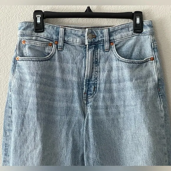 Madewell The Curvy Perfect Vintage Wide-Leg Crop Jeans Size 27 in Altoona Wash