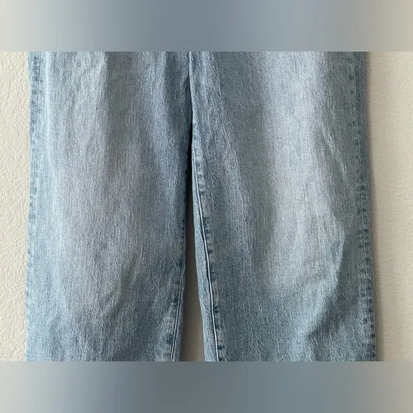 Madewell The Curvy Perfect Vintage Wide-Leg Crop Jeans Size 27 in Altoona Wash