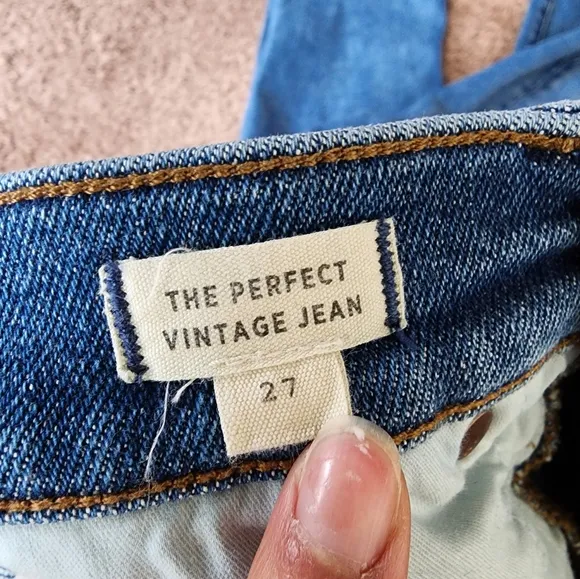 Madewell The Perfect Vintage Denim Jean Straight-leg High-Waist Women's Size 27