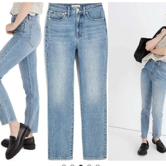 Madewell The Perfect Vintage Denim Jean Straight-leg High-Waist Women's Size 27