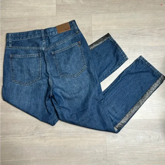 Madewell The Perfect Vintage Jean: Metallic Tuxedo Stripe Edition, size 26