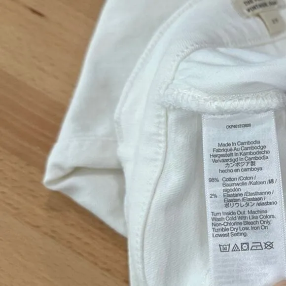 Madewell The Perfect Vintage Jean Tile White High Rise Size 29 preppy