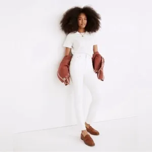 Madewell The Perfect Vintage Jean Tile White High Rise Size 29 preppy