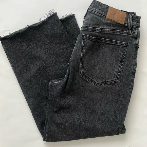 Madewell The perfect vintage wide leg crop jeans 28