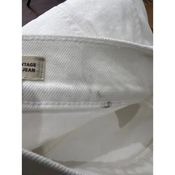 MADEWELL White The Perfect Vintage Wide-Leg Crop Jean NWT Size 32