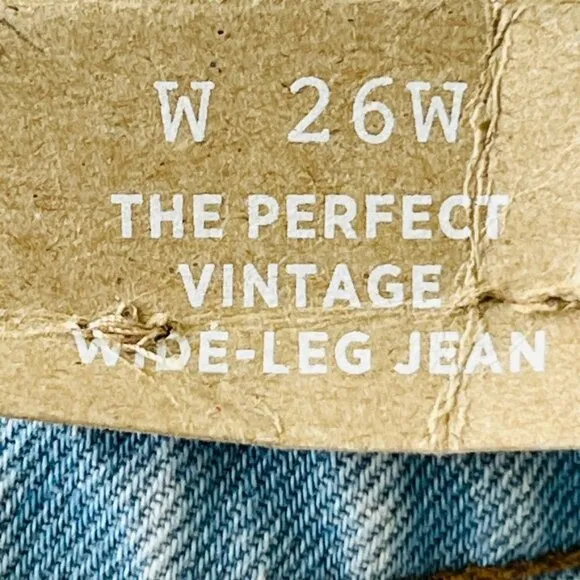 Madewell Wide Leg Jeans SIze 26W The Perfect Vintage  Light Wash