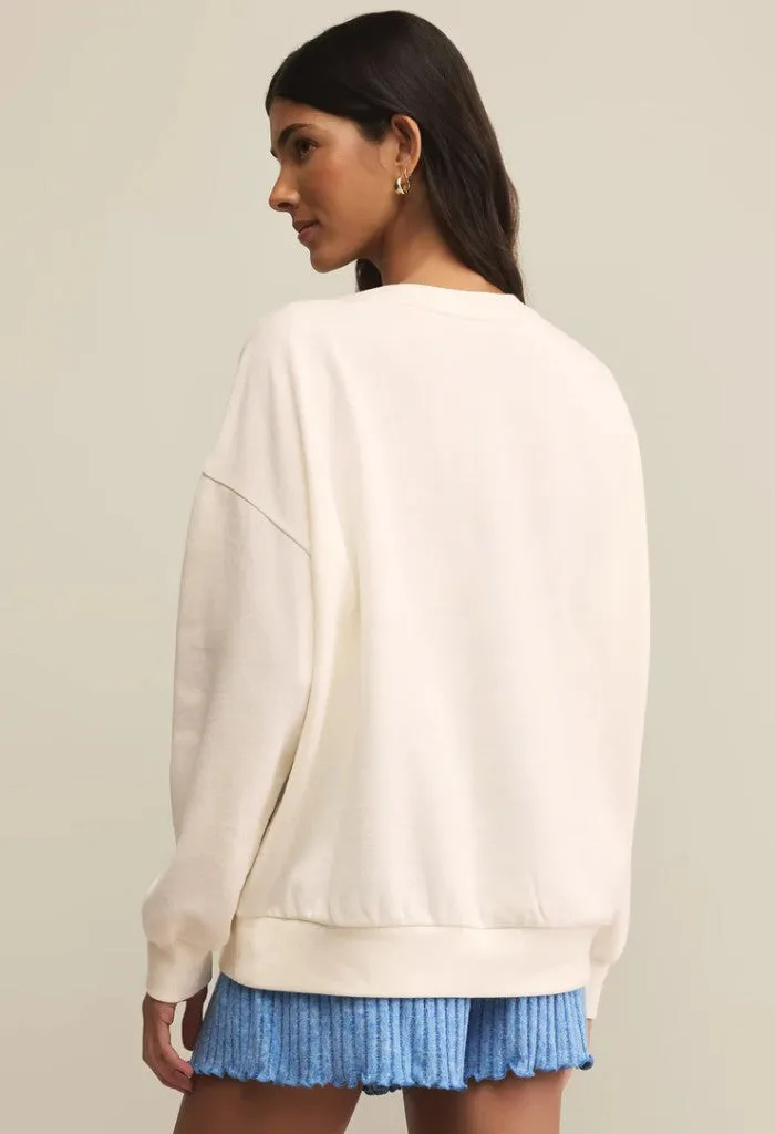 Mama Knit Denim Sweatshirt