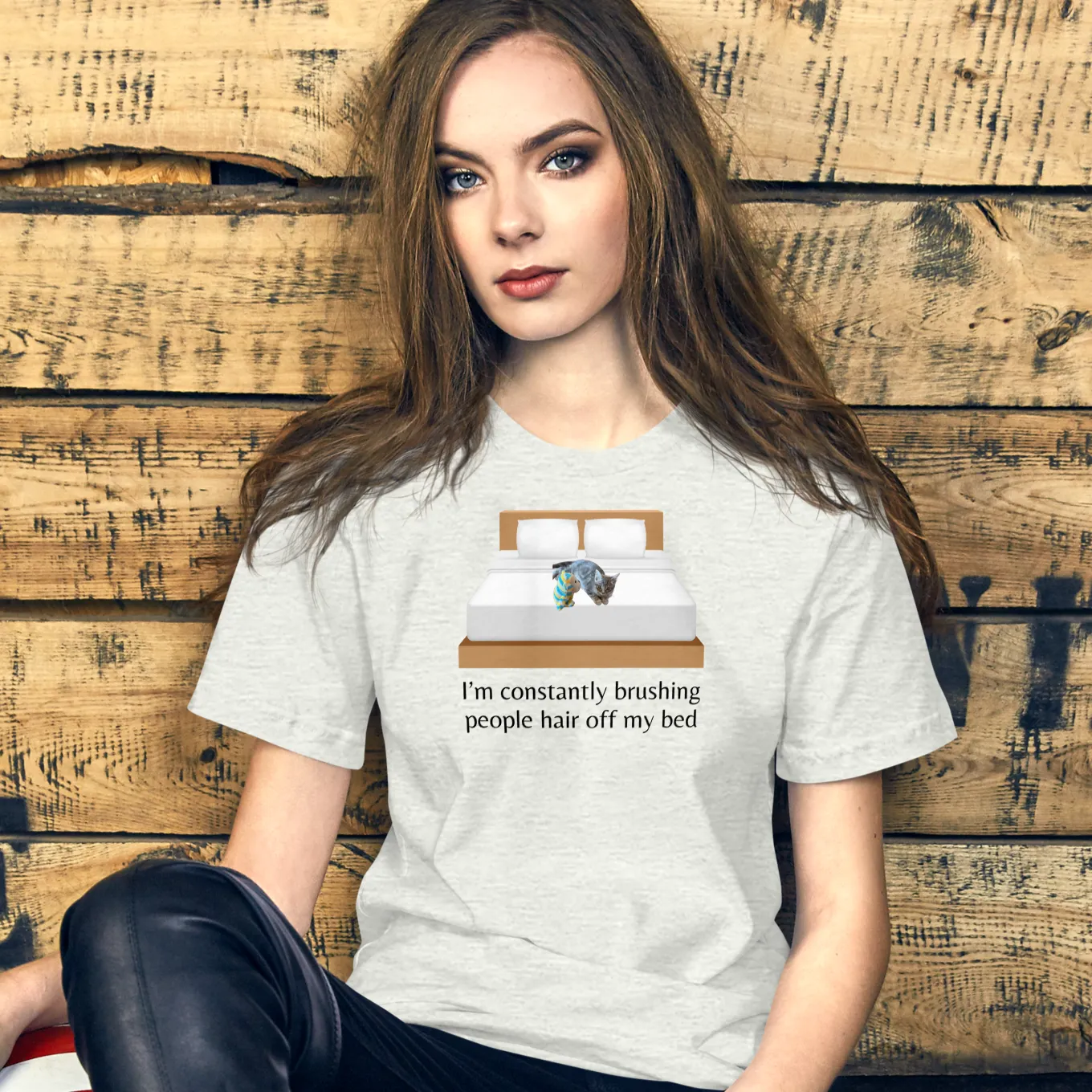 Marti - People Hair on Gigi's Bed T-Shirts - Light