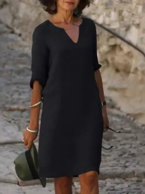 Mary | Elegant Dress with V-Neck